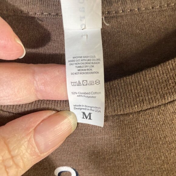 Womens LIF Apparel Tee‎ Shirt Isaiah 9:6 And He Will Be Called Wonderful M Brown - Picture 8 of 8